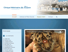 Tablet Screenshot of cliniqueveterinairelanderneau.veto.pro